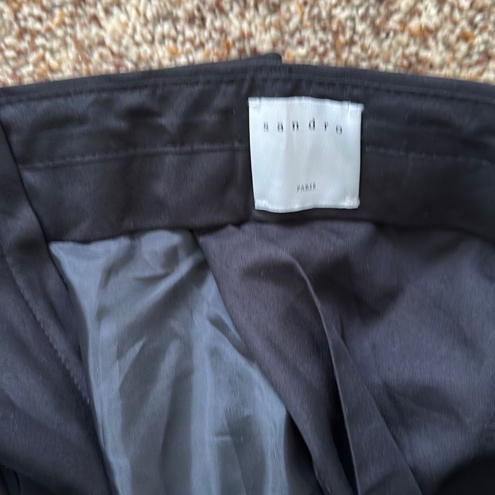 Sandro Classic Suit Pants Black Size 42 - Picture 10 of 10
